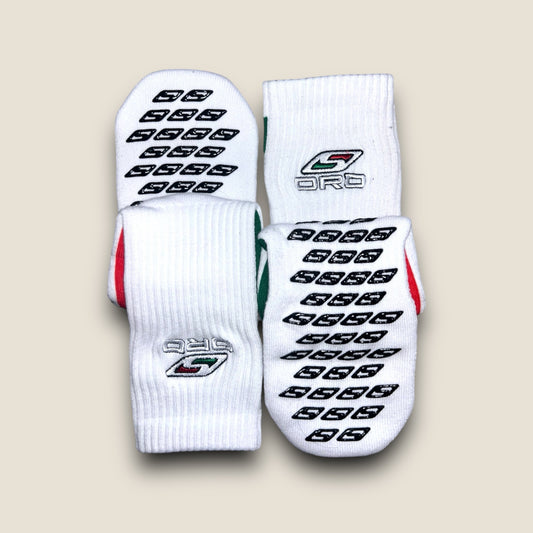 White Premium Grip Socks