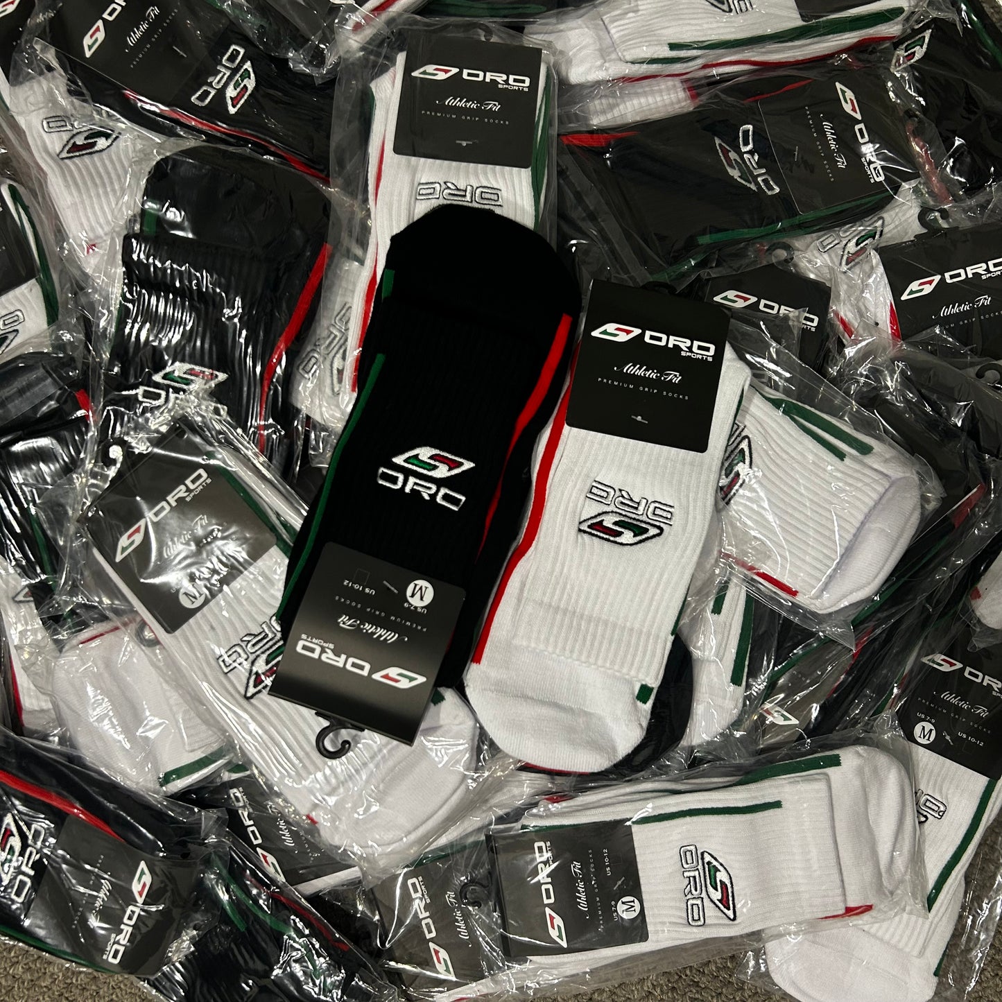 Black Premium Grip Socks