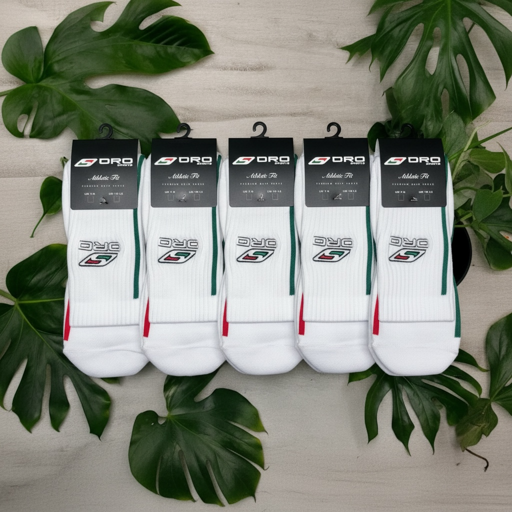White Premium Grip Socks