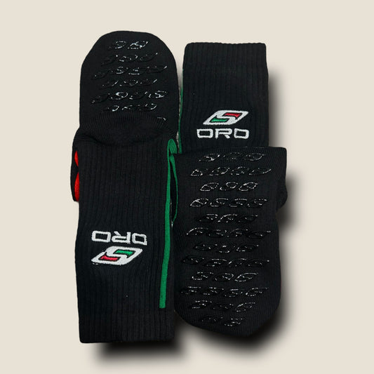 Black Premium Grip Socks