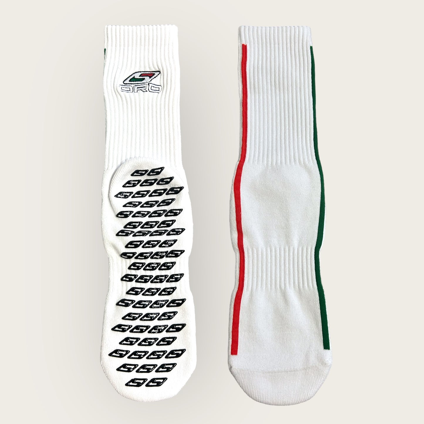 White Premium Grip Socks