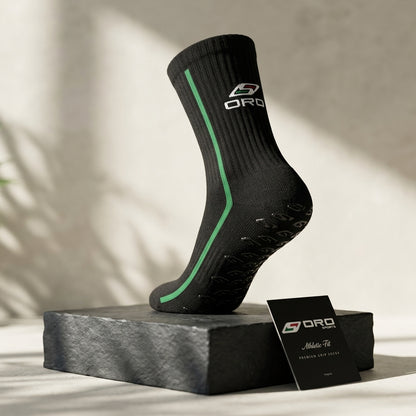 Black Premium Grip Socks