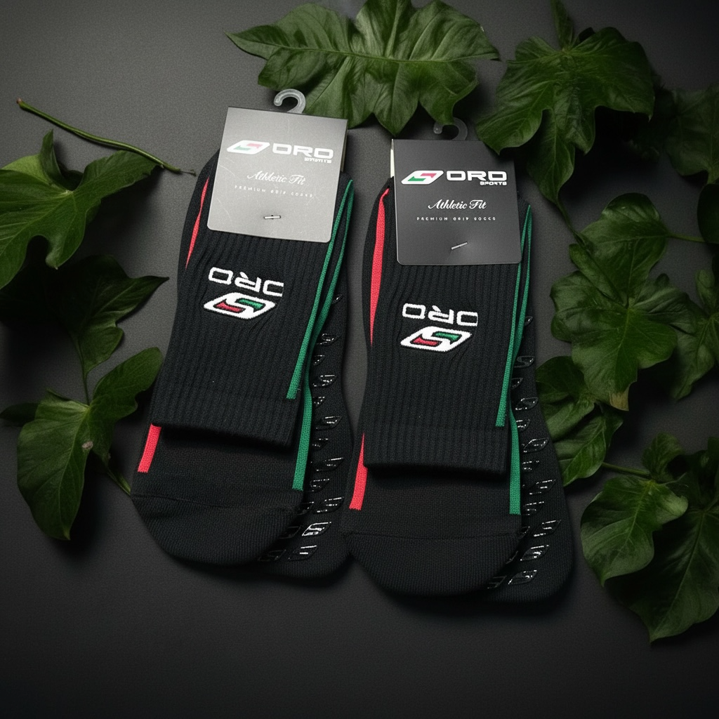 Black Premium Grip Socks