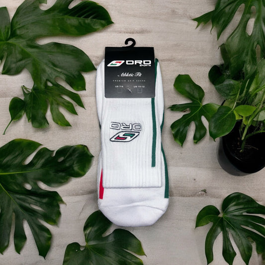 White Premium Grip Socks
