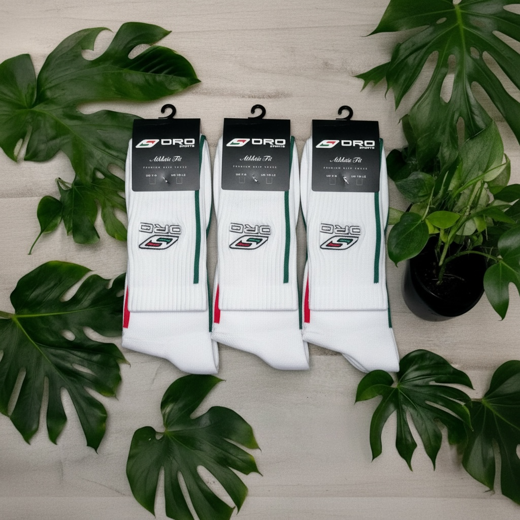 White Premium Grip Socks