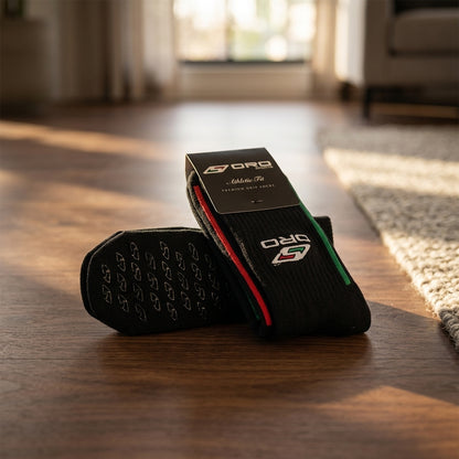 Black Premium Grip Socks
