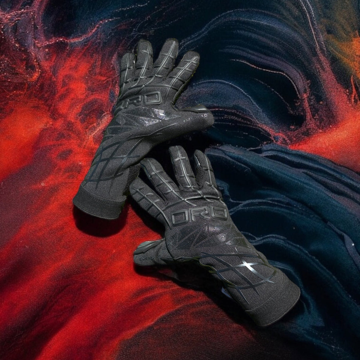ORO Energy 1.0 Pro 'Blackout' – Premium Knitted Match Gloves