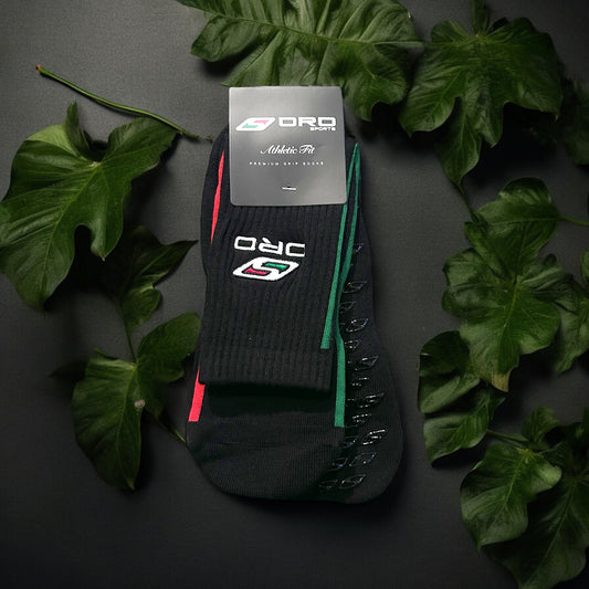 Black Premium Grip Socks