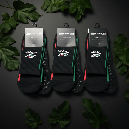 Black Premium Grip Socks