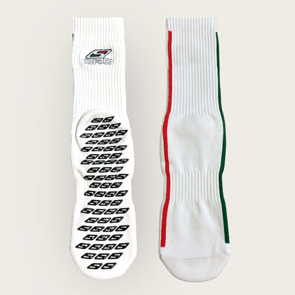 White Premium Grip Socks